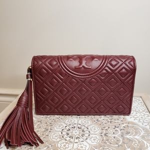 Flemming flat wallet crossbody - Tory Burch